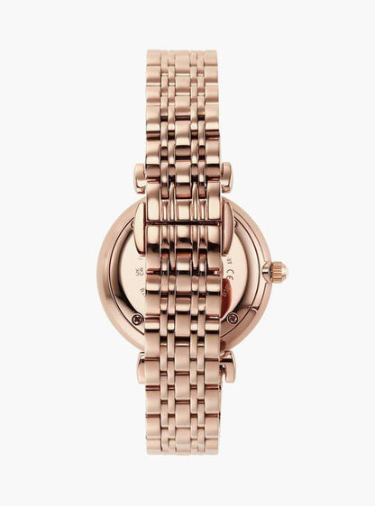 Emporio Armani Rose Gold Crystal Dial Watch