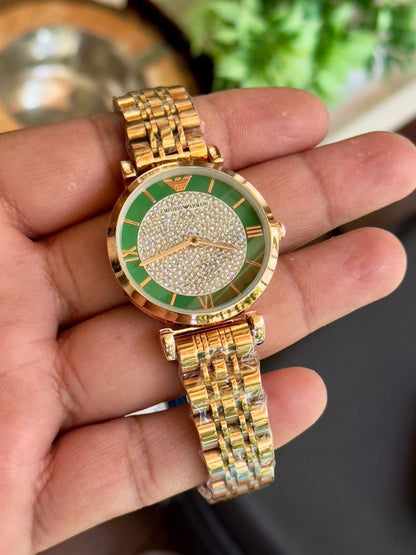 Fossil Rose Gold Skeleton Two Tone Watch