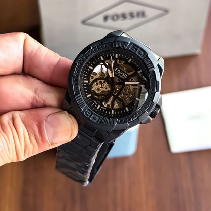 FOSSIL BLACK SKELETON AUTOMATIC