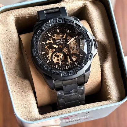 FOSSIL BLACK SKELETON AUTOMATIC