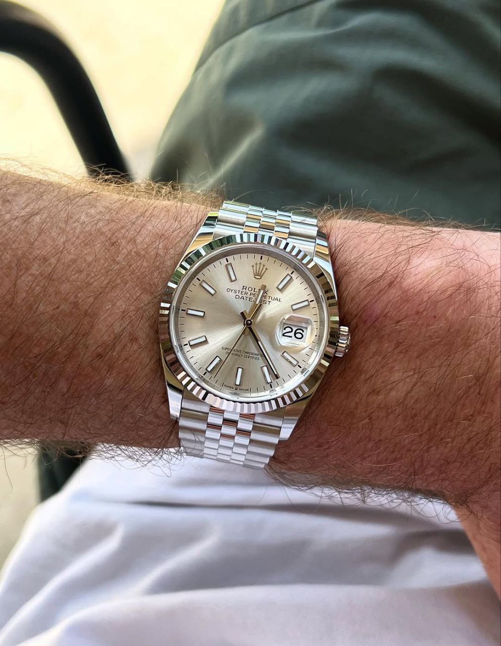 ROLEX DATEJUST SILVER DIAL
