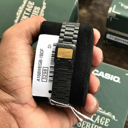Casio Vintage Black Digital Steel Watch