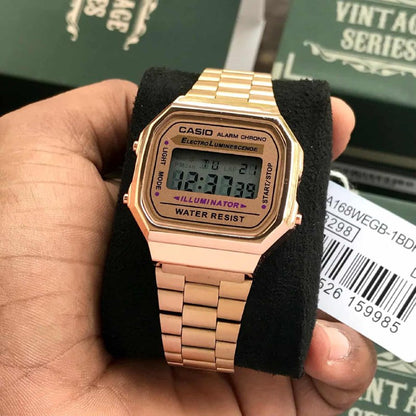 Casio Vintage Rose Gold Digital Watch