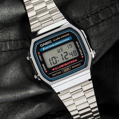Casio Vintage Digital Stainless Steel Watch