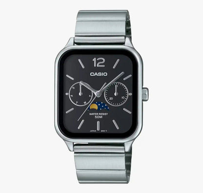 Casio Square Black Dial Analog Men's Watch