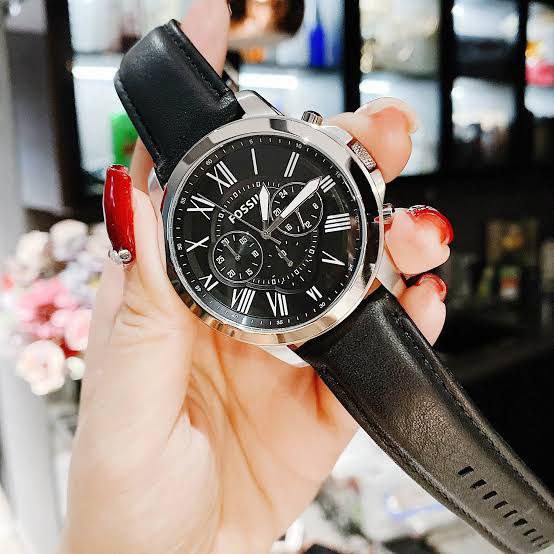 FOSSIL GRANT BLACK CHRONO