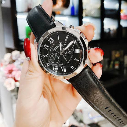 FOSSIL GRANT BLACK CHRONO