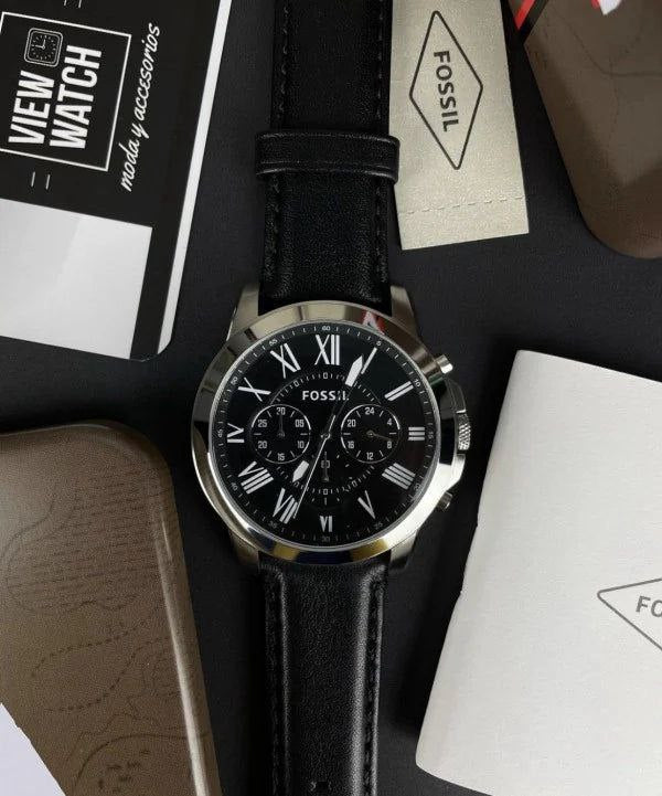 FOSSIL GRANT BLACK CHRONO