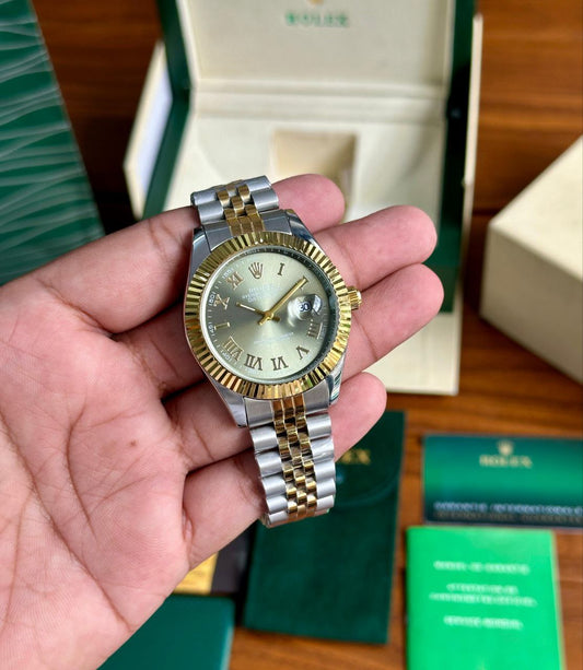 Rolex Datejust Champagne Dial Two-Tone Jubilee Bracelet Watch