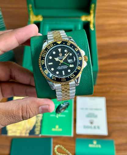 Rolex GMT-Master II Black Dial Two-Tone Jubilee Bracelet Watch