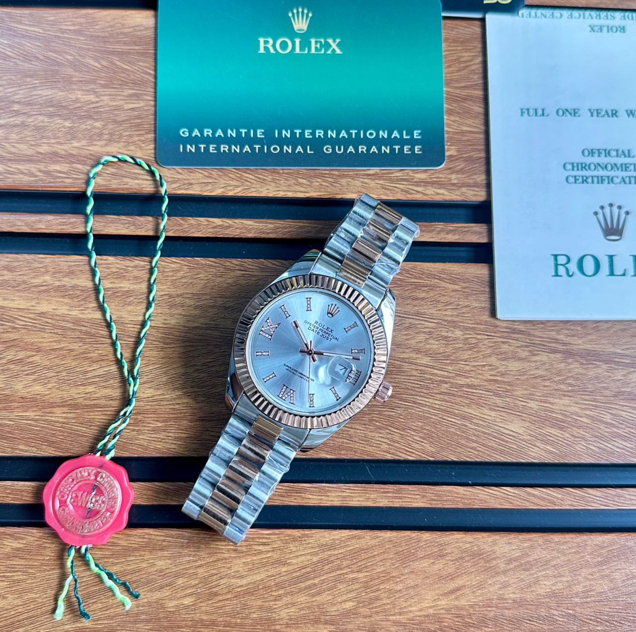 Rolex Datejust Silver Dial Two-Tone Oyster Bracelet Watch