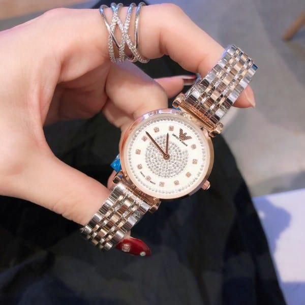 Emporio Armani Rose Gold Two Tone Watch