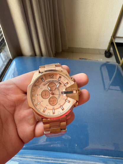 Diesel Oversized Rose Gold Men's Chronograph Watch