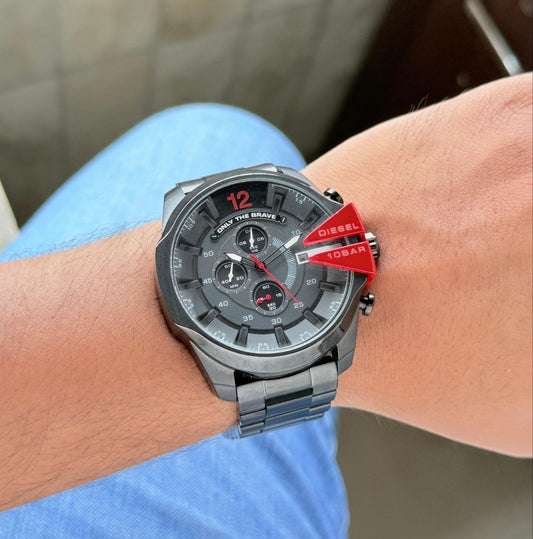 Diesel Mega Chief Gunmetal Chronograph Men's Watch