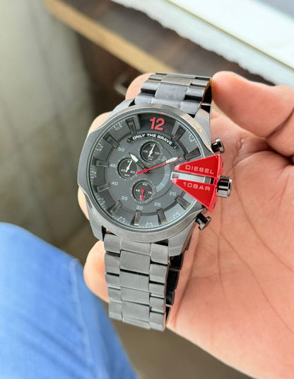 Diesel Mega Chief Gunmetal Chronograph Men's Watch