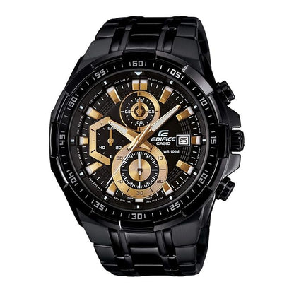 Casio Edifice Black Gold Chronograph Steel Watch