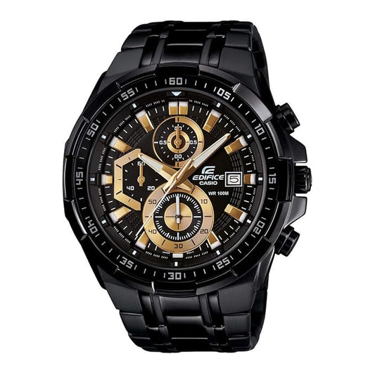 Casio Edifice Black Gold Chronograph Steel Watch