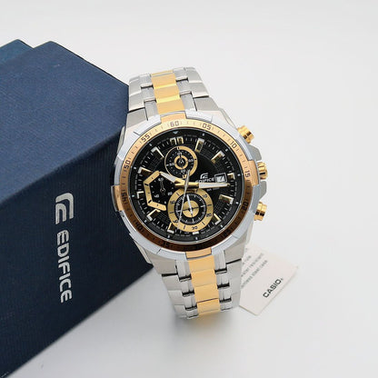 Casio Edifice Black Gold Chronograph Steel Watch