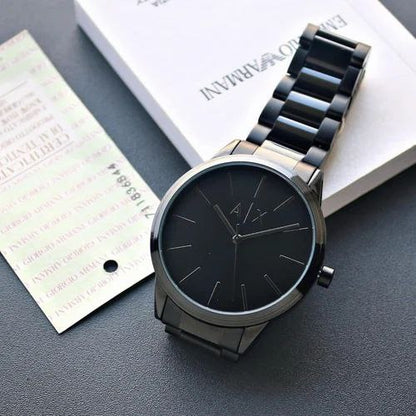 Armani Exchange Minimal Black Dial Men's Watch