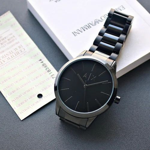 Armani Exchange Minimal Black Dial Men's Watch