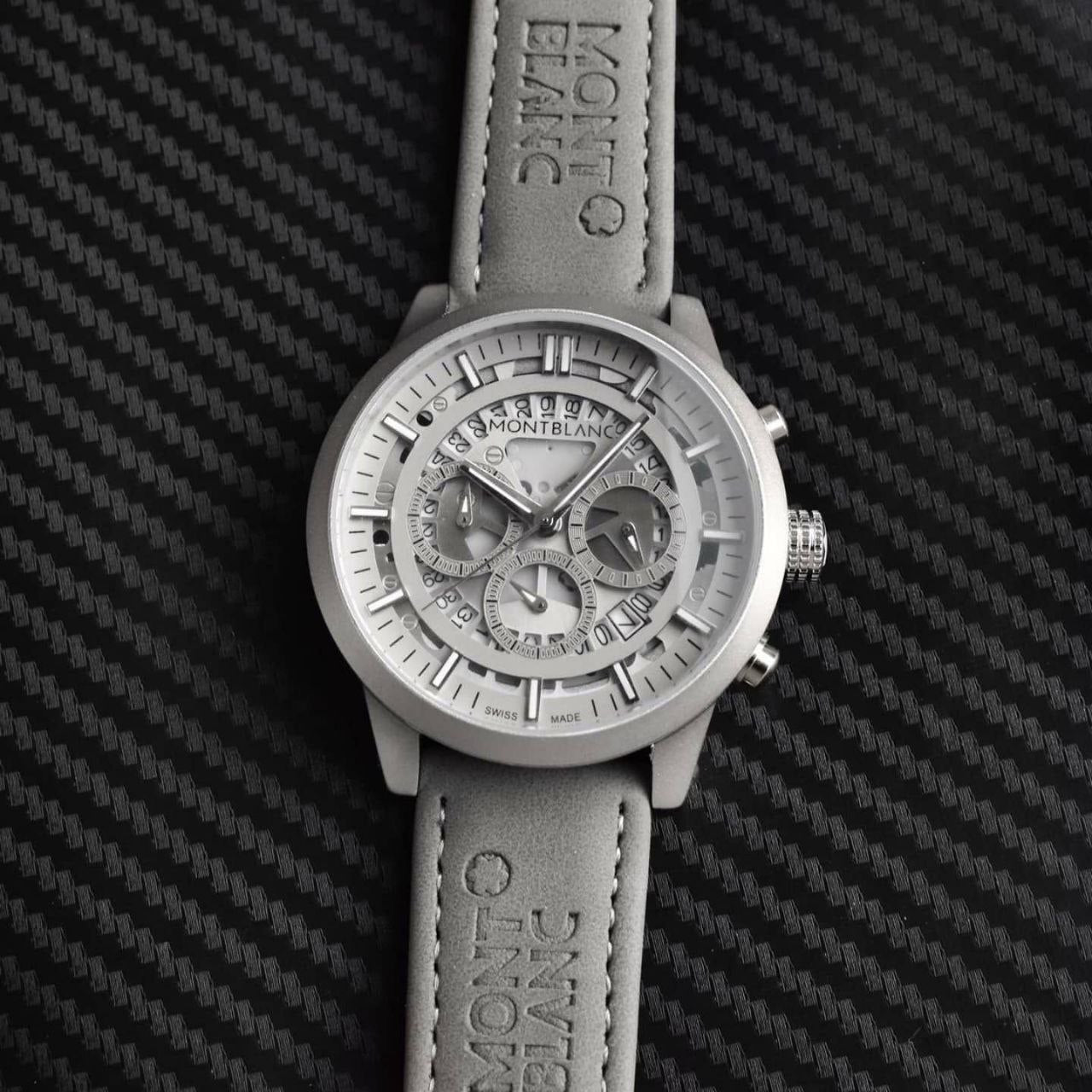 MONTBLANC CHRONOGRAPH – GREY LEATHER EDITION