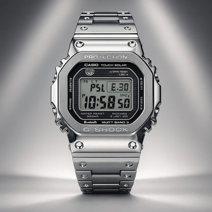 Casio G-Shock Full Metal Silver Digital Tough Solar Watch for Men