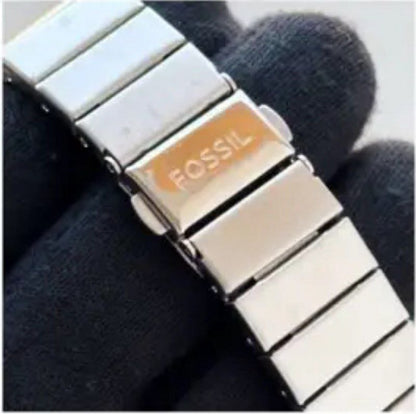 Fossil Digital Analog Square Dial Stainless Steel Watch for Men
