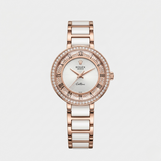ROLEX LADIES – ROSE GOLD WHITE EDITION