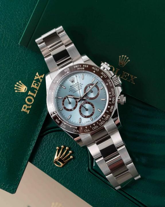 Rolex Daytona Ice Blue Dial Stainless Steel Oyster Chronograph Watch