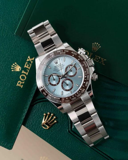 Rolex Daytona Ice Blue Dial Stainless Steel Oyster Chronograph Watch