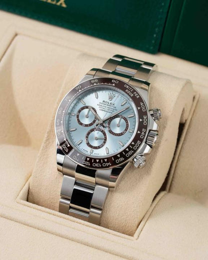 Rolex Daytona Ice Blue Dial Stainless Steel Oyster Chronograph Watch