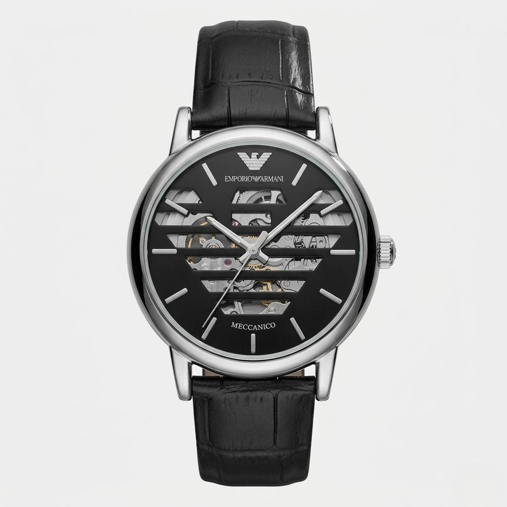 EMPORIO ARMANI SKELETON – MECCANICO BLACK EDITION