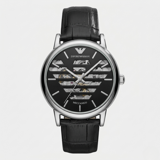 EMPORIO ARMANI SKELETON – MECCANICO BLACK EDITION
