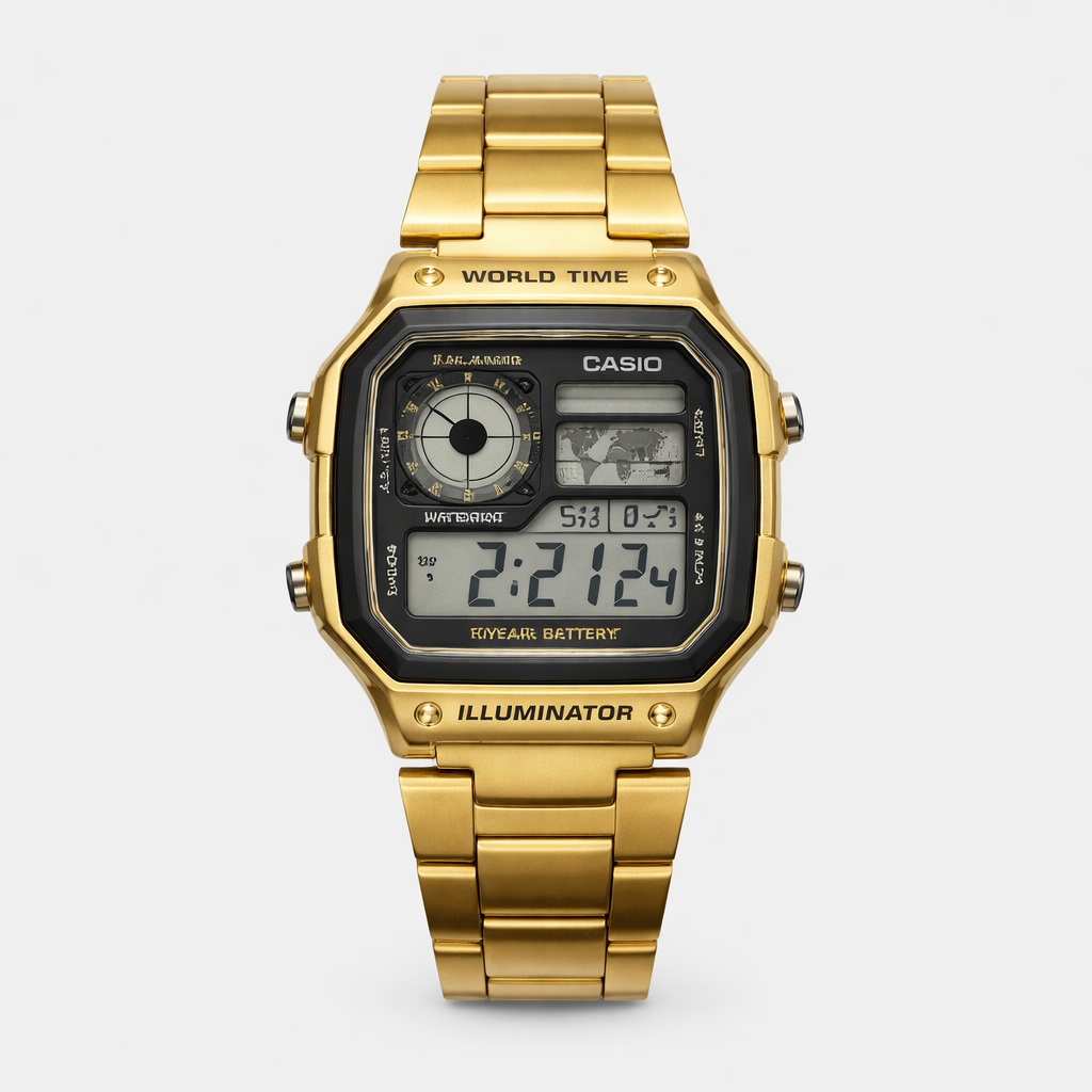 CASIO ROYALE – AE-1200 GOLD WORLD TIME EDITION