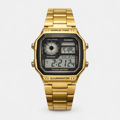 CASIO ROYALE – AE-1200 GOLD WORLD TIME EDITION