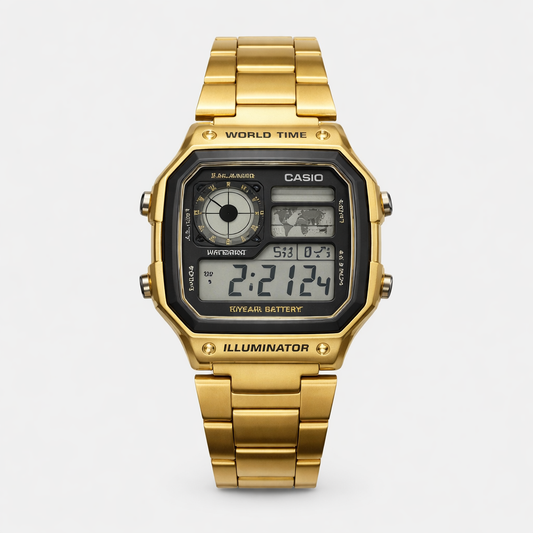 CASIO ROYALE – AE-1200 GOLD WORLD TIME EDITION
