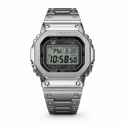 Casio G-Shock Full Metal Silver Digital Tough Solar Watch for Men
