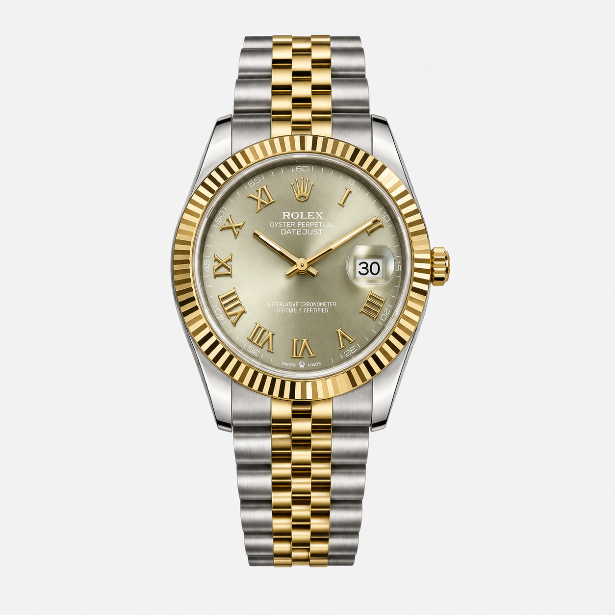 Rolex Datejust Champagne Dial Two-Tone Jubilee Bracelet Watch