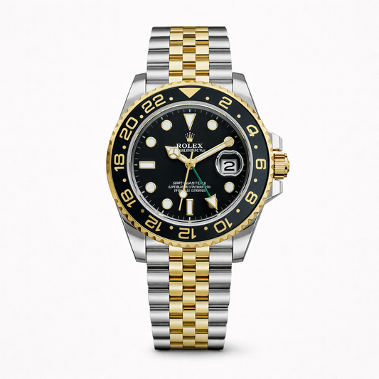Rolex GMT-Master II Black Dial Two-Tone Jubilee Bracelet Watch