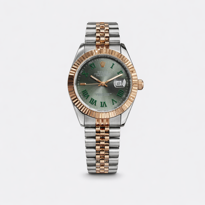 Rolex Datejust Green Dial Two-Tone Jubilee Bracelet Watch