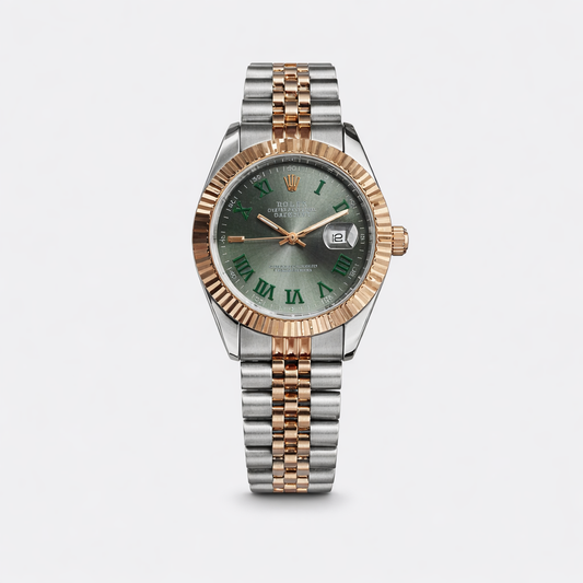 Rolex Datejust Green Dial Two-Tone Jubilee Bracelet Watch