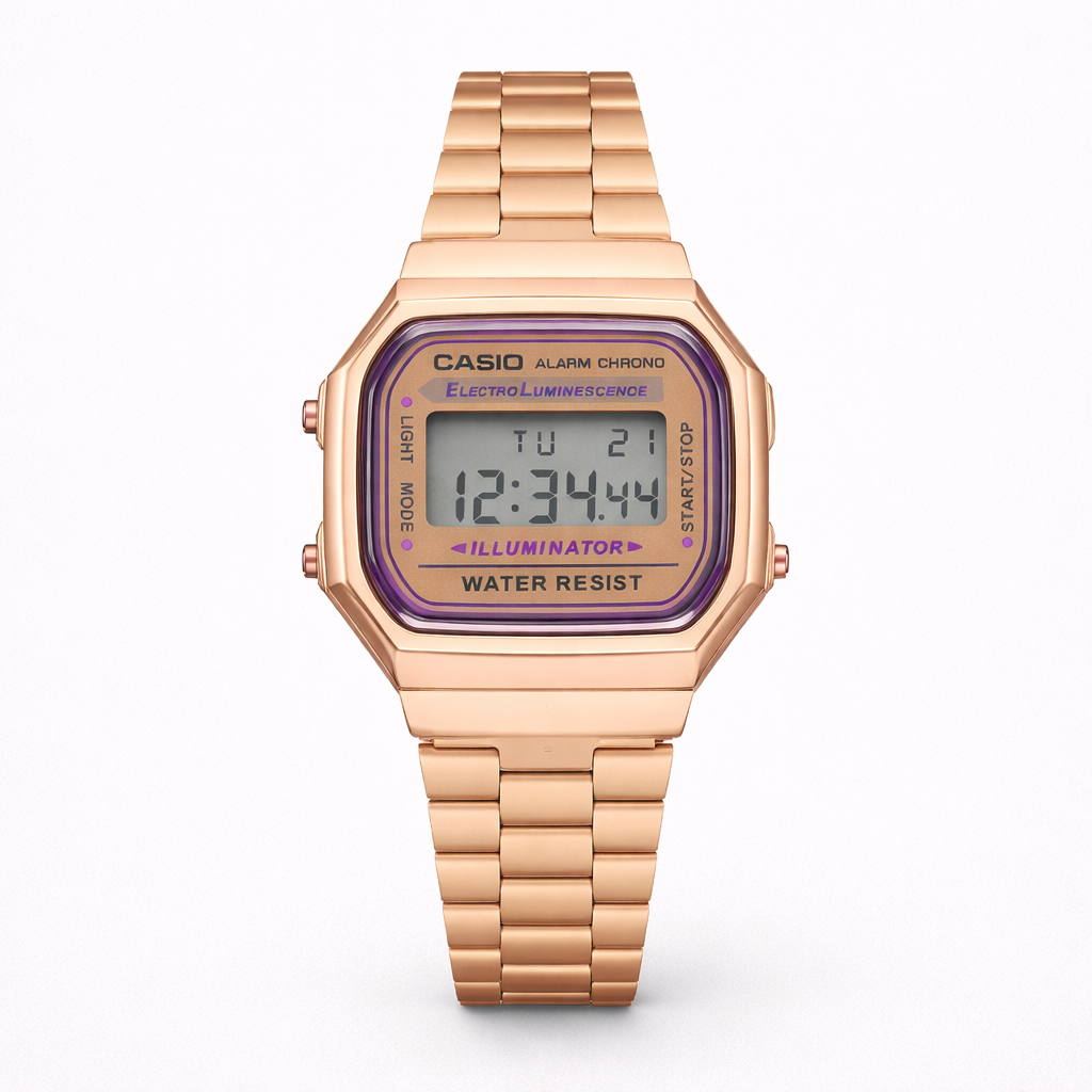 Casio Vintage Rose Gold Digital Watch