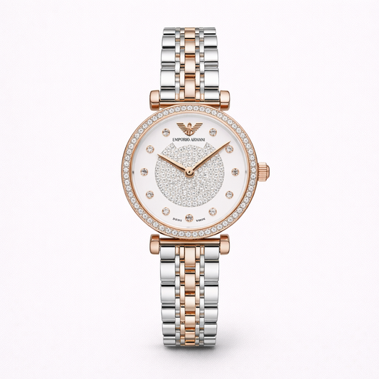 Emporio Armani Rose Gold Two Tone Watch