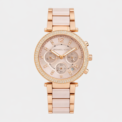 Michael Kors Rose Gold Blush Chronograph Watch