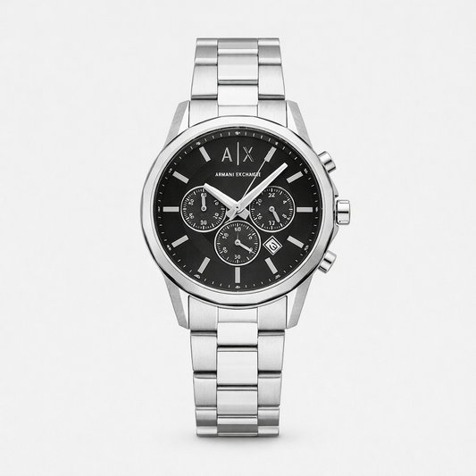 Armani Exchange AX Chronograph Black Dial Stainless Steel Men's Watch