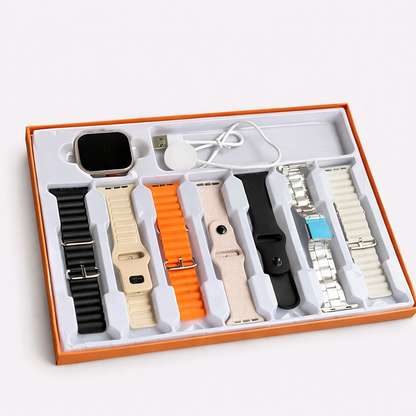 ULTRA SMARTWATCH – 7 IN 1 STRAP COMBO For Men & Women