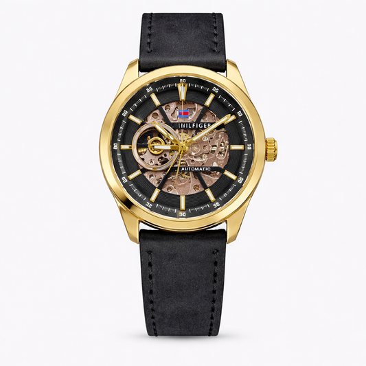 TOMMY HILFIGER – MODERN AUTOMATIC GOLD SKELETON EDITION