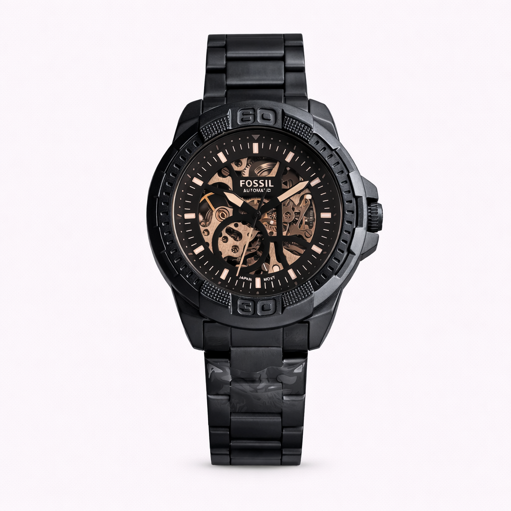 FOSSIL BLACK SKELETON AUTOMATIC