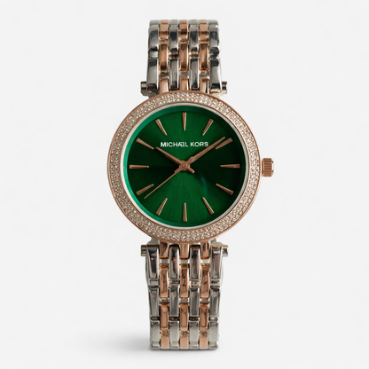MICHAEL KORS DARCI – GREEN DIAL ROSE GOLD EDITION