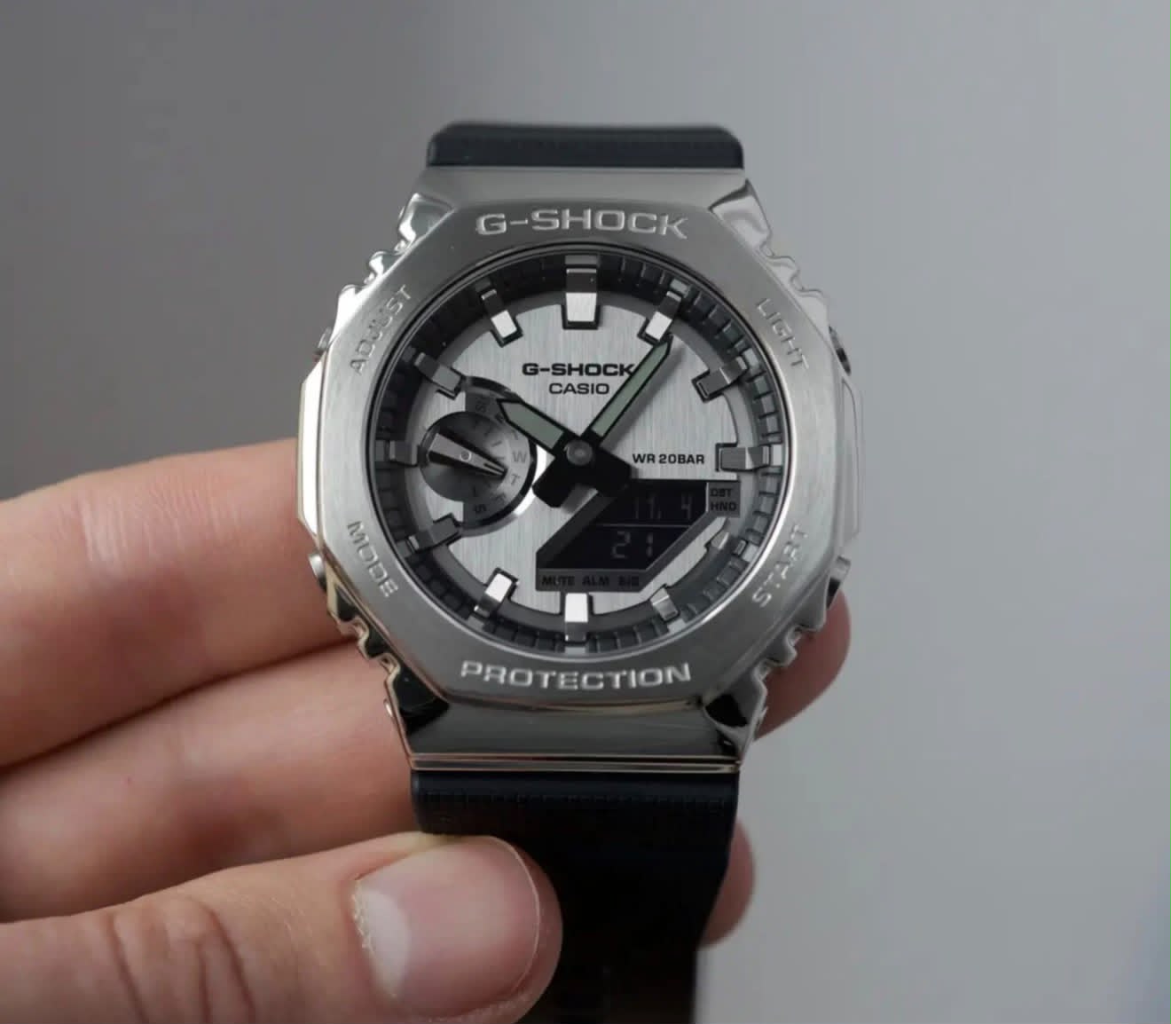 G-SHOCK GA-2100 – SILVER STEEL CASIO OAK EDITION